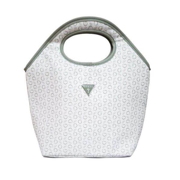 Bolsa de almuerzo de viaje Guess Junction, color cacao, forro aislado, refrigerador para artículos fríos o calientes, bolsa de almuerzo recortada Departamento: Mujeres Estilo: Bolso Satchel/Top Handle Patrón: Logo Material exterior: PVC